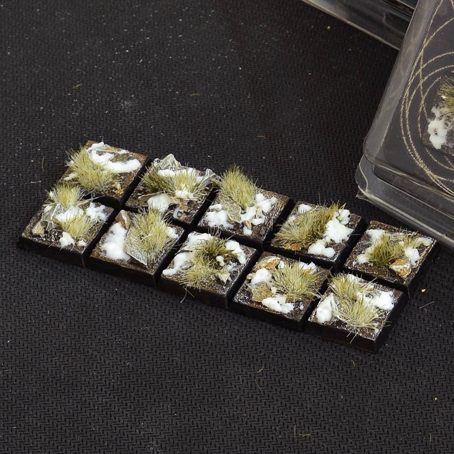 GamersGrass Winter Bases Square 20mm x10