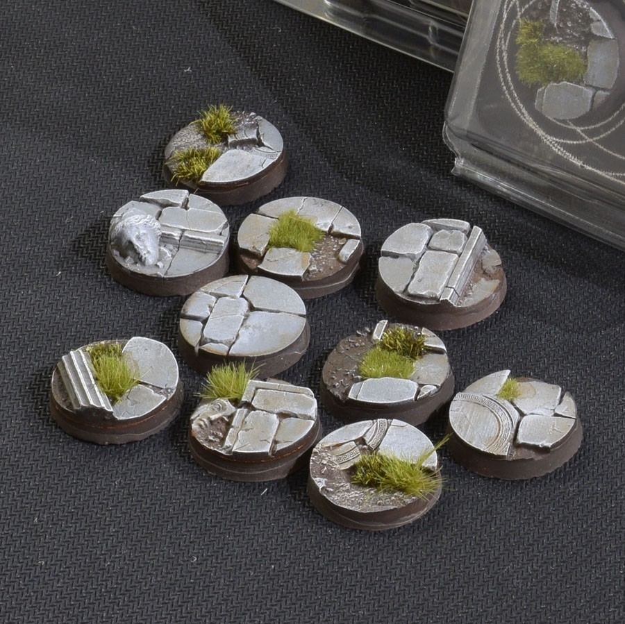 GamersGrass Temple Bases Round 25mm x10